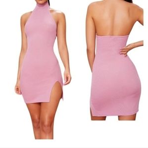 Pretty little thing pink fitted dress